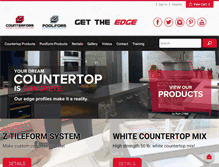 Tablet Screenshot of concretecountertopsolutions.com